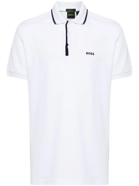 Polo Boss cu imagine alb