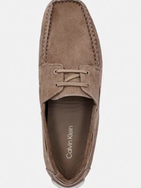 Calvin Klein mokaszin férfi velúr DRIVER BOAT SU barna