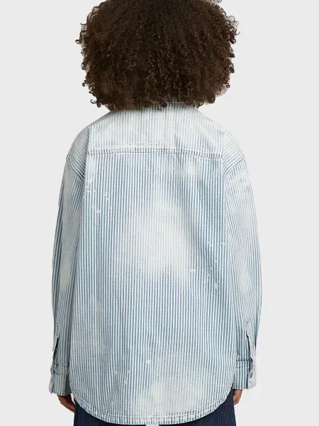 Макси рубашка G-star Raw в полоску