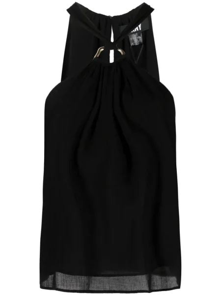 Bluză Dkny cu gât halter negru