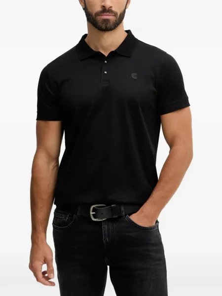 Polo Karl Lagerfeld scurt cu autograf negru