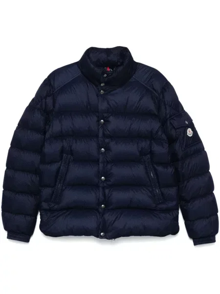 Geacă cu puf Moncler albastru