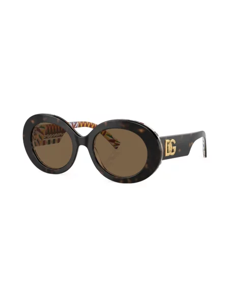 Sluneční brýle Dolce & Gabbana Eyewear s potiskem zelené