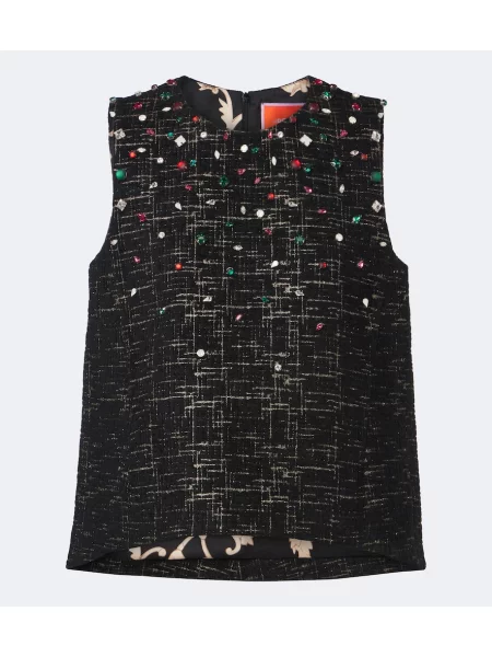 Bouclé top La Doublej negru