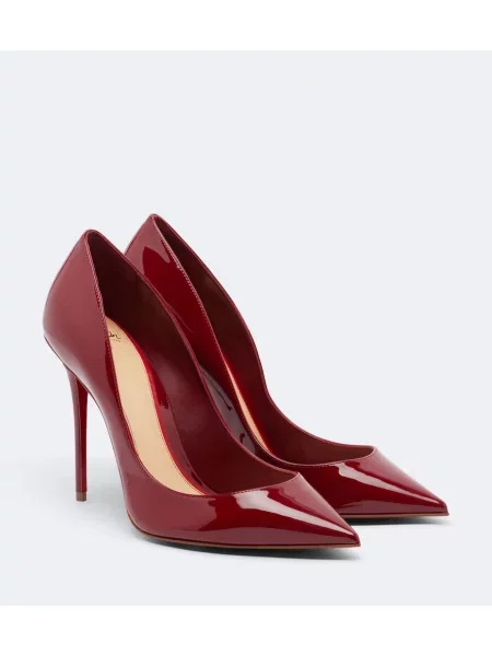 Pantofi cu toc Christian Louboutin din piele de lac roșu