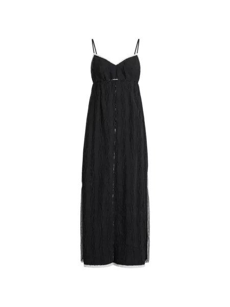 Rochie maxi Simkhai cu decolteu în V negru