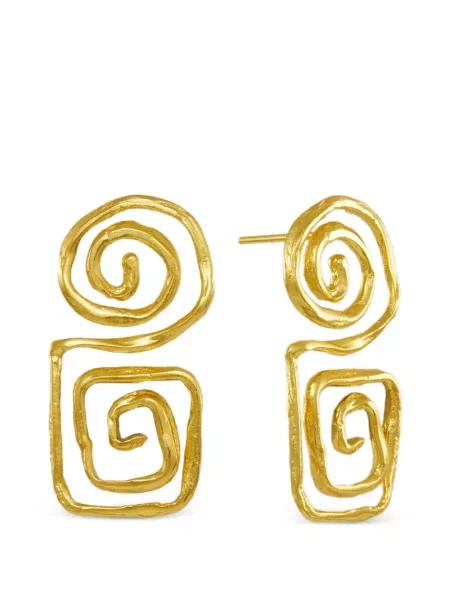 Cercei Ottoman Hands cu imprimeu geometric