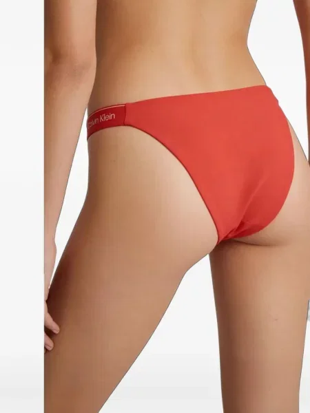 Bikini Calvin Klein Jeans cu autograf portocaliu