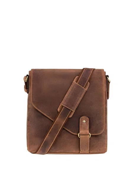 Кожаная сумка Visconti коричневая