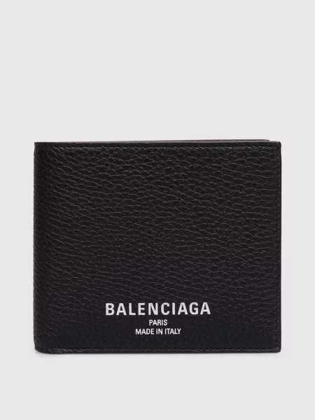 Кожаный кошелек Balenciaga черный