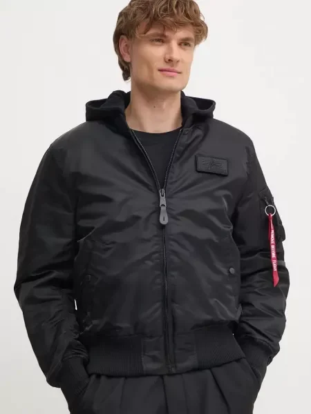 Alpha Industries Μπουφάν bomber ZH Back Print μαύρο