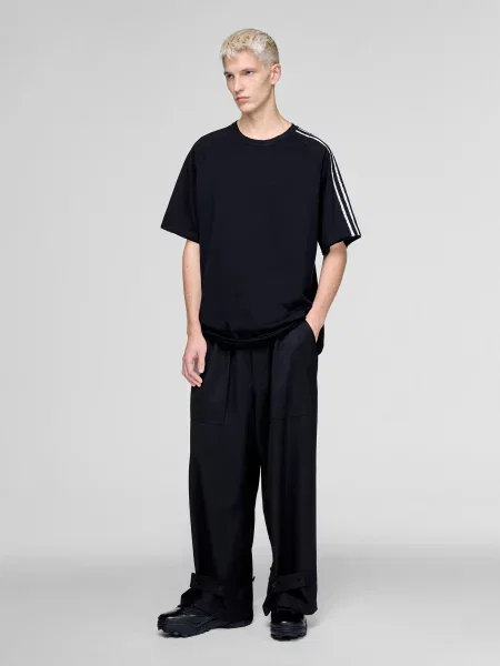 Футболка Adidas в полоску черная