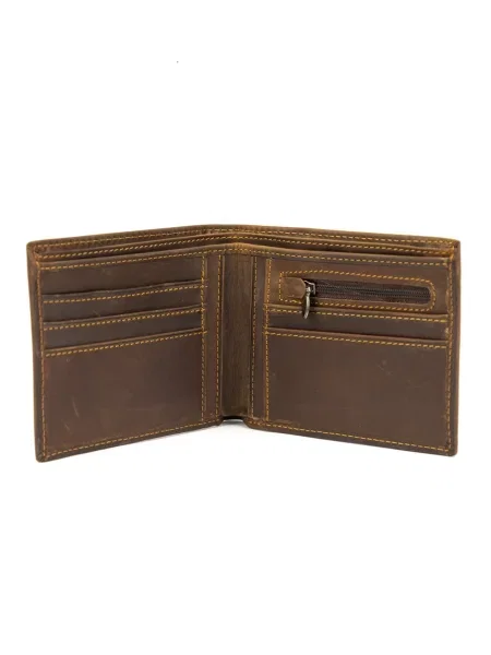 Кожаный кошелек Royalbag коричневый