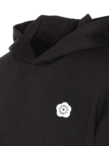 Hanorac cu glugă Kenzo cu imagine negru