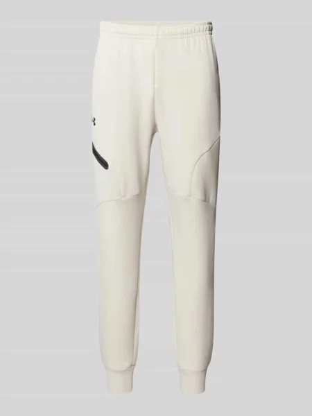Spodnie dresowe z elastycznym ściągaczem Under Armour białe