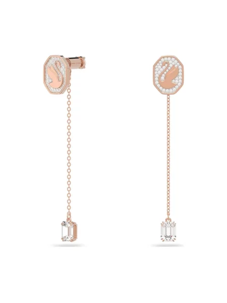 Kolczyki Swarovski różowe