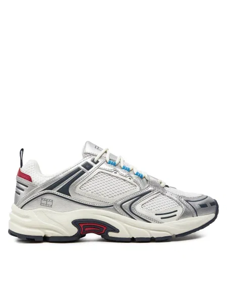 Маратонки Tommy Jeans TJM ARCHIVE RETRO RUNNER сребристо