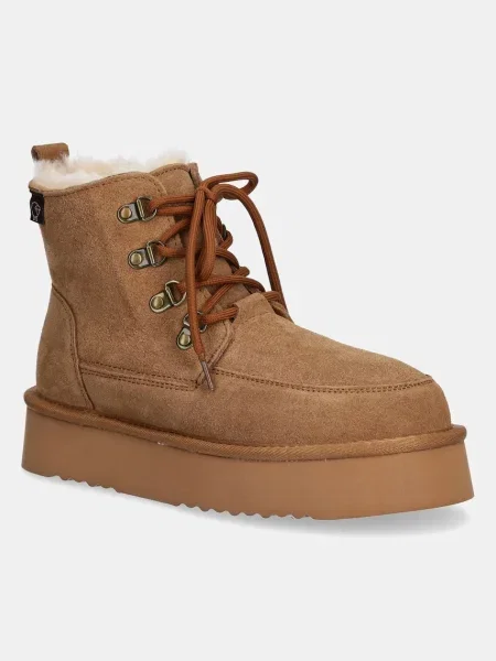 Замшевые сапоги Answear.lab коричневые