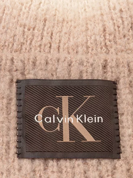 Calvin Klein Căciulă maro deschis / maro închis / alb bej