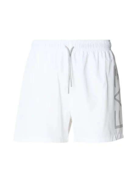 Kąpielówki Ea7 Emporio Armani białe