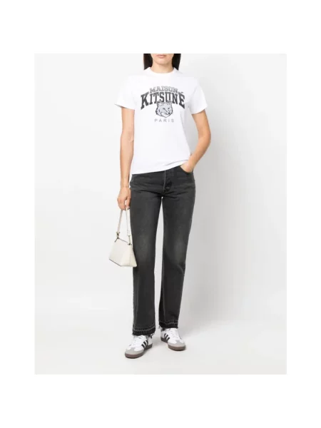 Koszulka Maison Kitsune z logo biała