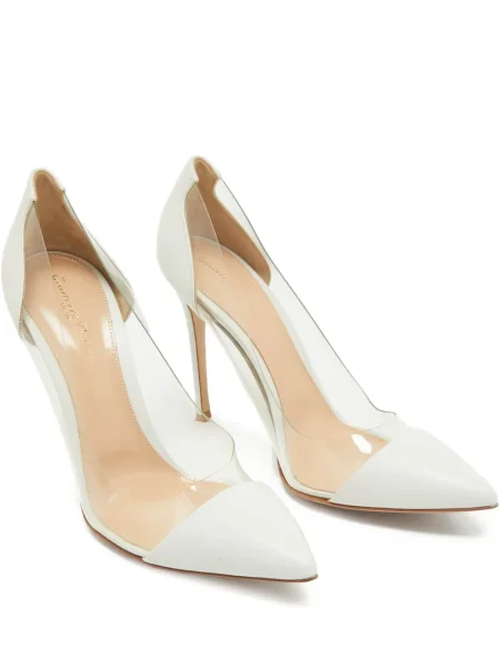 Pantofi cu toc Gianvito Rossi din piele alb