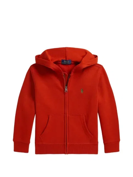 Bluza z kapturem dziecięca Polo Ralph Lauren czerwona