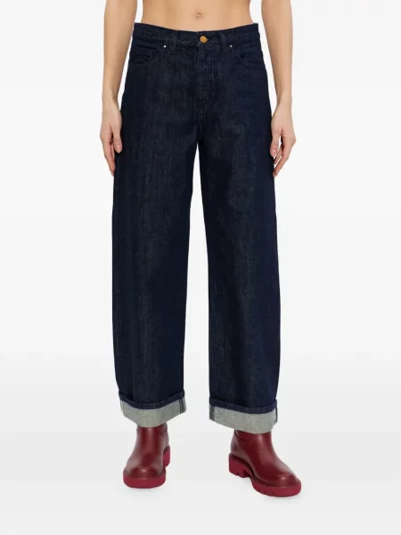 Pantaloni Moncler albastru