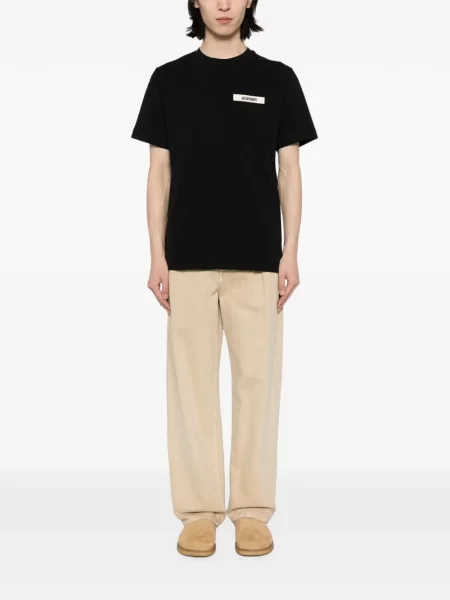Tricou Jacquemus cu autograf negru