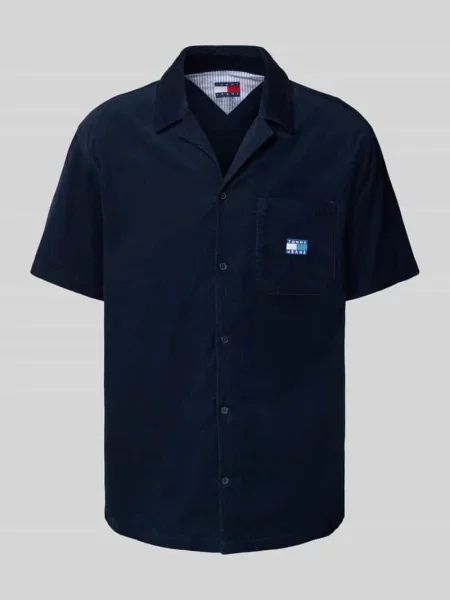 Koszula dżinsowa Tommy Jeans sztruksowy granatowy