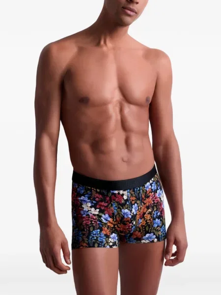 Boxeri Aubade cu model floral cu imagine negru