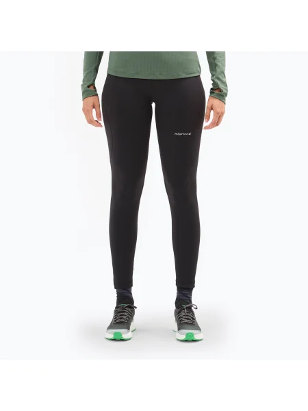 Női futó leggings NNormal Active fekete. Méret: L fekete