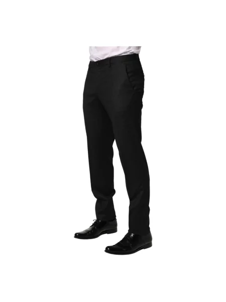 Skinny garnitur Dolce And Gabbana wełniany czarny