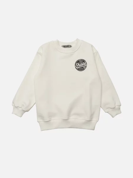 Дитячий Світшот YUKI молочний бавовна/поліестер