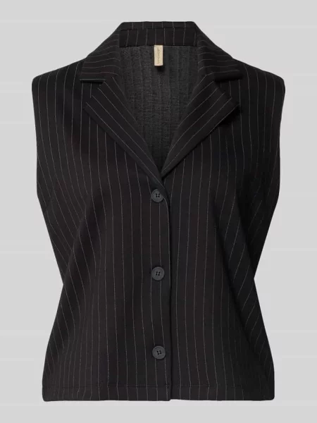 Kamizelka o kroju regular fit z mieszanki model SC-GILL 1' Soyaconcept czarna