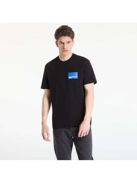 Tričko Karl Lagerfeld Jeans Reg Ss Box Logo Tee Black S černé