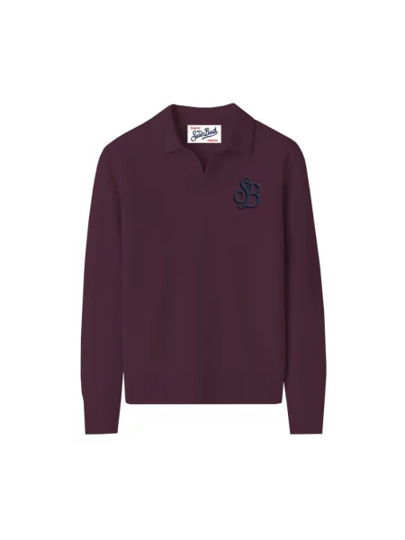 Koszulka polo Mc2 Saint Barth fioletowa