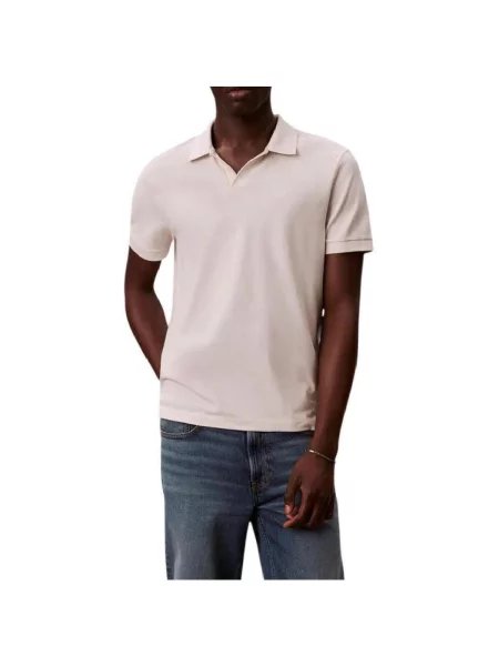 Tricou polo Calvin Klein Jeans bej