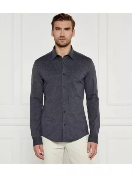 BOSS BLACK Cămașă P-ROAN-kent | Slim Fit negru