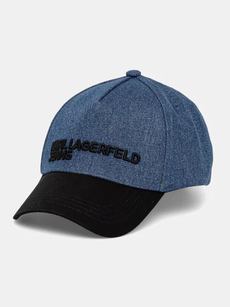 Bejzbolska kapa Karl Lagerfeld Jeans modra