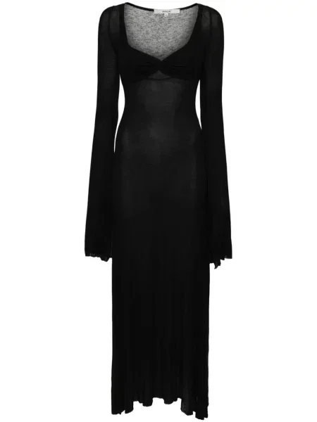 Rochie maxi Manuri lungă de costum negru
