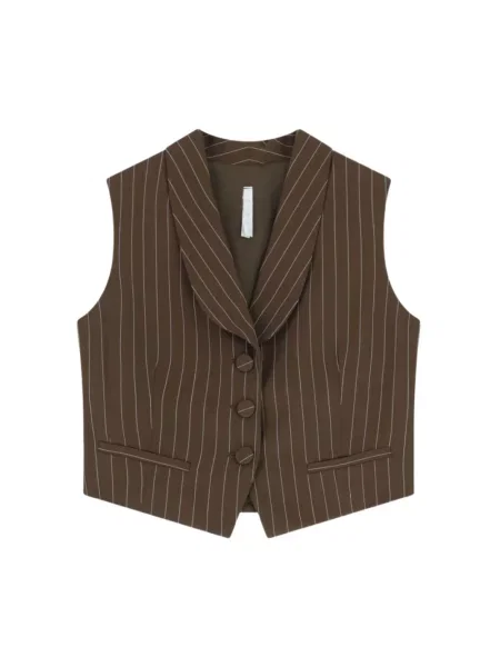 Kamizelka Imperial w paski brązowa