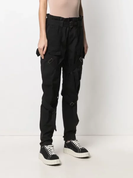 Cu centură pantaloni Diesel negru