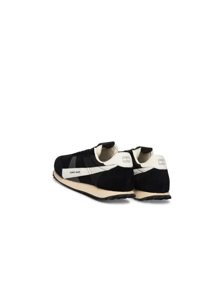 Sneakersy Tommy Jeans Retro Runner Archive Open Mesh čierna