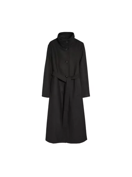 Bershka Palton de primăvară-toamnă negru