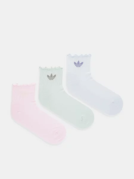Чорапи adidas Originals 3 чифта розово