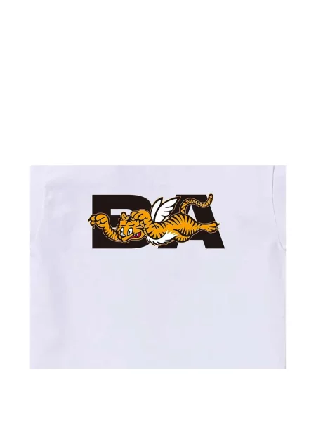 Tricou A Bathing Ape® cu dungi de tigru alb