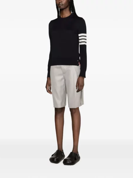 Pulover Thom Browne de lână albastru