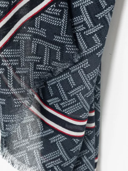 Chusta z Mieszanka bawełny i modalu Tommy Hilfiger granatowa