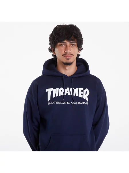 Hanorac cu glugă Thrasher cu glugă albastru